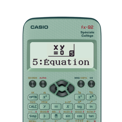 fx-92+ Spéciale Collège : Systèmes d’équations