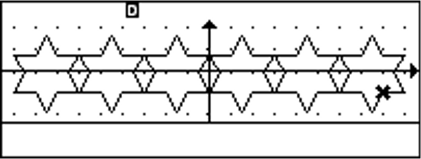 Etoiles réalisées avec le menu Algo de la calculatrice fx-92 Collège.